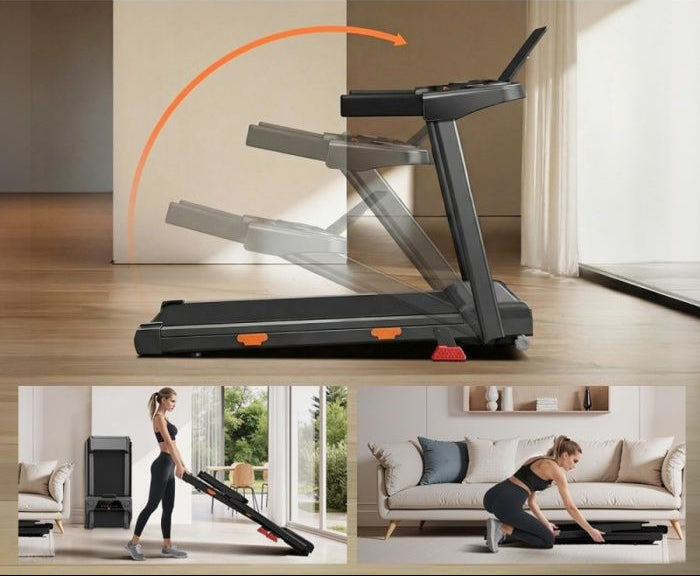 Tapis de Course Pliable 12km/h avec Inclinaison 12% – RunVia T05