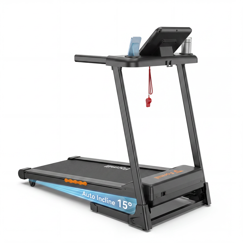 Tapis de Course Pliable Inclinable 15% jusqu'a 13,5 km/h – RunVia T03
