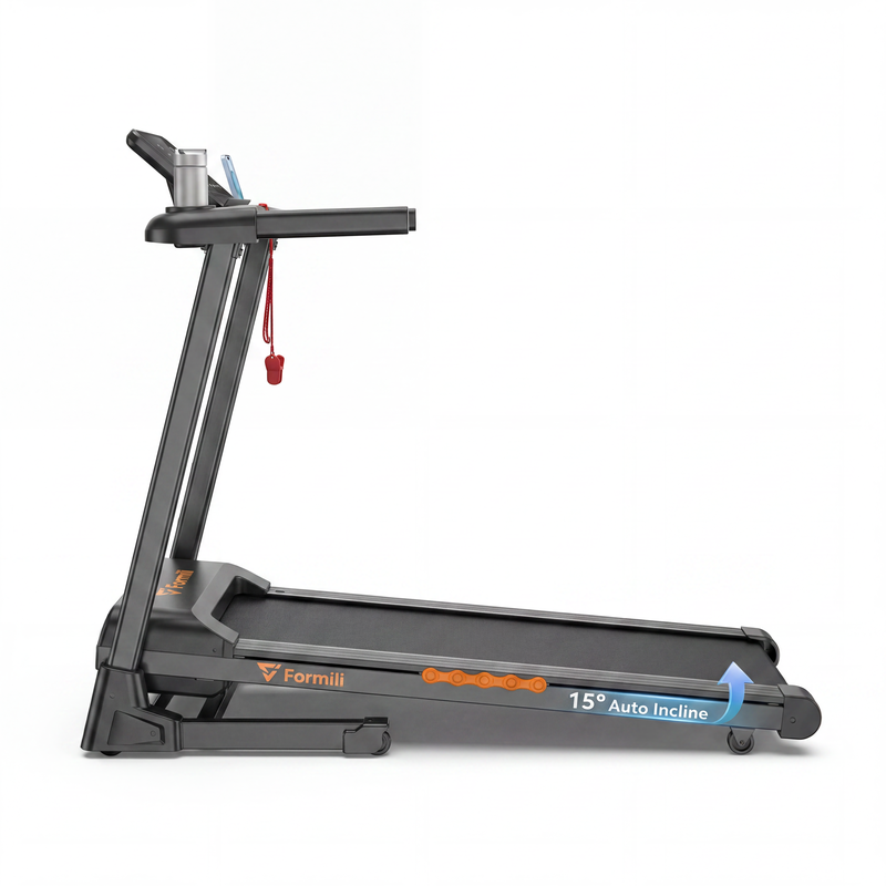 Tapis de Course Pliable Inclinable 15% jusqu'a 13,5 km/h – RunVia T03